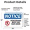 Signmission Pedestrians Must Use Main Door Sign, Vinyl Decal, 24in W x 18in L, 2PK OS-2PACK-NS-D-1824-L-17163 - alternate 2